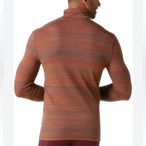 Smartwool Men's Merino 250 Pattern 1/4 Zip Base Layer 100% Merino Wool - Large - Picture 2 of 6